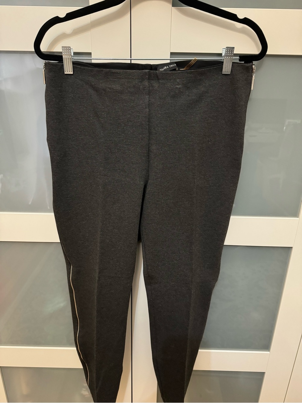 Ivanka Trump side-zipper stretch legging pants